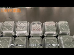 Macchine per la produzione di contenitori in foglio di alluminio a 80 tonnellate completamente automatiche 4 cavità