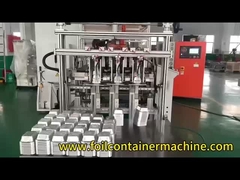 Macchina per la fabbricazione di contenitori di fogli di alluminio completamente automatica