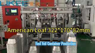 T80 Funzionamento della macchina per la produzione di contenitori in foglio di alluminio