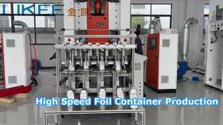 Macchina per la produzione di contenitori in foglio di alluminio da 80 tonnellate 660 ml 28 micron