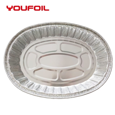 comprare Coperchio di plastica di alluminio ovale eliminabile di 8006 Tray Catering Baking Pan With online manufacture