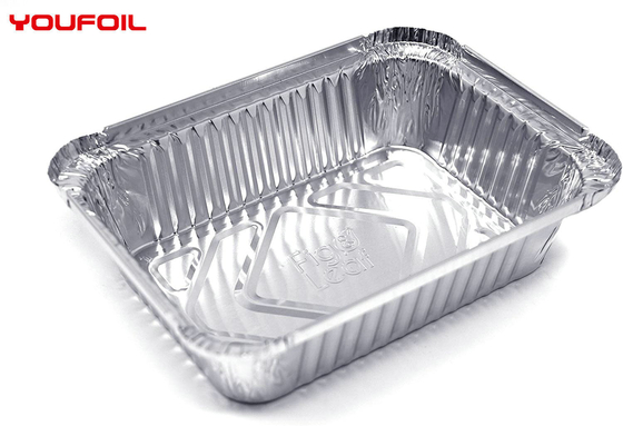 comprare OEM di alluminio rettangolare riciclato del vassoio del contenitore di alimento del foglio di alluminio online manufacture