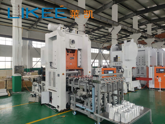 comprare Certificazione CE 80 TON Gemany SIMENSE Motore Linea di produzione di contenitori in foglio di alluminio T80 online manufacture