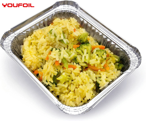 comprare Contenitori per alimenti usa e getta rettangolari in alluminio riciclabile Catering aereo online manufacture