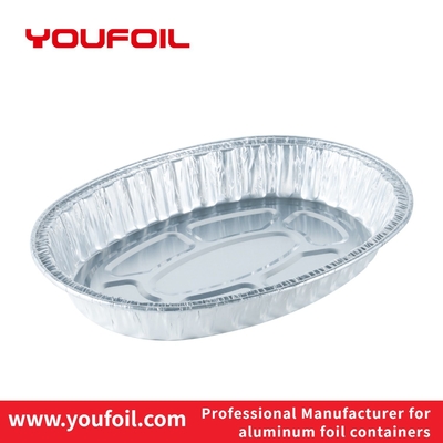 comprare Vassoio di alluminio ovale di Tray Disposable Aluminum Foil Food del barbecue di stoccaggio dell'alimento online manufacture
