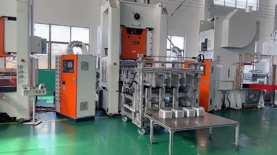 comprare 26KW Fonte di energia meccanica Fogli di alluminio Container Making Machine per 1-5 cavità online manufacture
