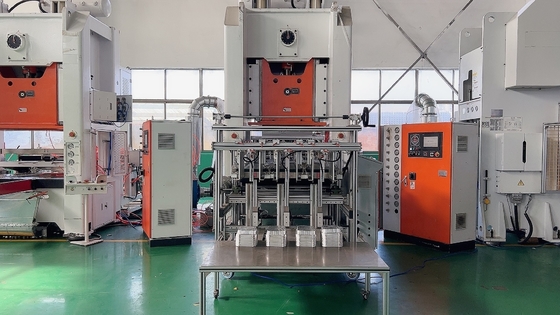 comprare 4 linea di produzione del contenitore del foglio di alluminio delle cavità 0.8Mpa macchina del contenitore di alluminio online manufacture