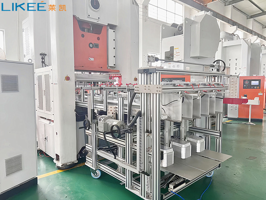 comprare 800KN Quattro colonne Strong Aluminium Foil Food Cup Making Machine Aluminium Foil Plate Making Machine Con Scrap Baler online manufacture