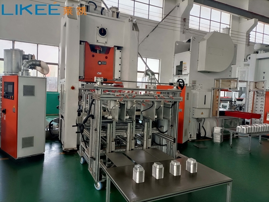 comprare Disegno personalizzato 80 tonnellate Mitsubishi PLC Aluminium Foil Tray Making Machine online manufacture