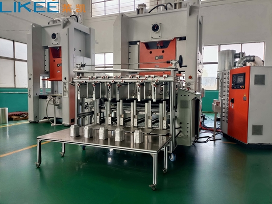 comprare 130 tonnellate di argento macchina di produzione di contenitori di fogli di alluminio completamente automatica 380v 50Hz LK-T130 online manufacture