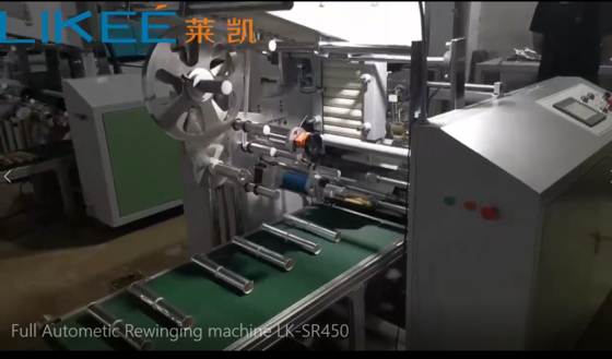 comprare LKWD-450 House Aluminum Foil Rewinding Automatic Machine con SMC pneumatico online manufacture
