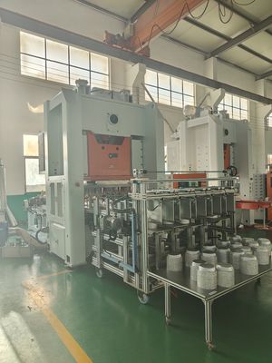 comprare Macchina di produzione di contenitori in foglio di alluminio colore argento rettangolare 8389 tappo vassoio alimentare online manufacture