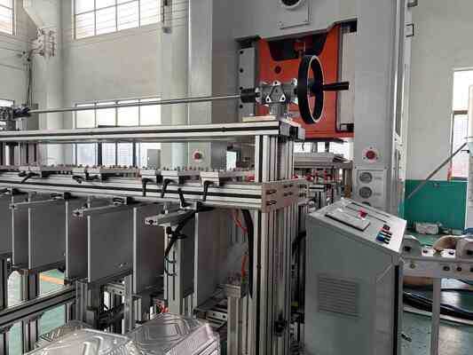 comprare 0.25mm Airline Catering Aluminum Disposable Container Making Machine online manufacture