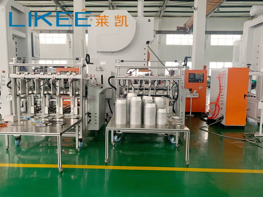 LK-T63 Fogli di alluminio automatico 6.5 pollici 32 Micro Round Pan Container Pressing Machine