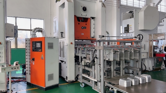 Contenitore in foglio di alluminio a quattro cavità che consuma energia della macchina