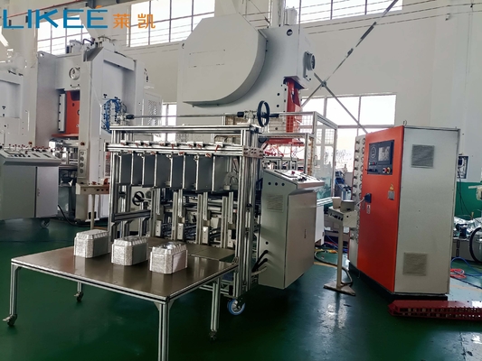 Macchina per la fabbricazione di contenitori alimentari in foglio di alluminio per una produzione precisa e coerente