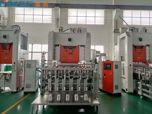 H Frame Mitsubishi PLC 12000 Pcs/h Linea di produzione di contenitori di fogli di alluminio