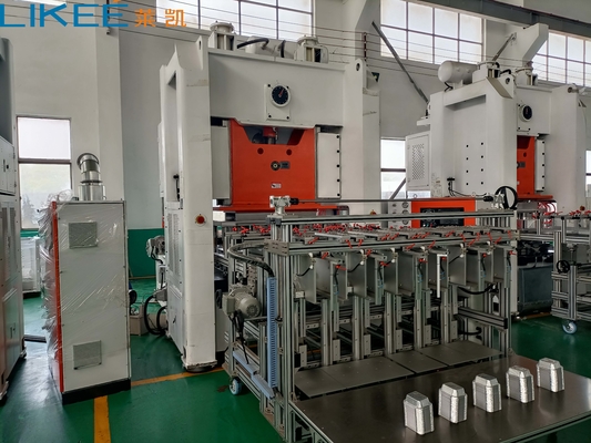 1-5 Capacità di cavità Macchina elettrica per la fabbricazione di contenitori in foglio di alluminio 380V 50HZ 3 fasi
