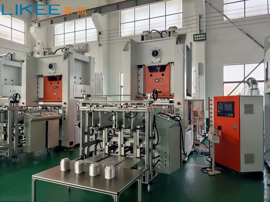 80Ton 4 ~ 5 modi completamente automatico contenitore alimentare in alluminio macchina di produzione LK-T80