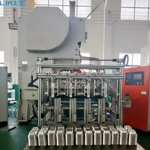 Macchina per contenitori alimentari in alluminio con alimentazione elettronica di fogli e una macchina con un solo lavoro