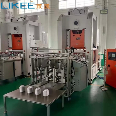 12000pcs/h Capacità linea di produzione di contenitori di fogli di alluminio con pressione d'aria di 0,8MPa
