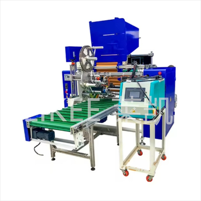 Macchina automatica Siemens per il rimbocco di rulli di taglio di fogli di alluminio con 6 assi