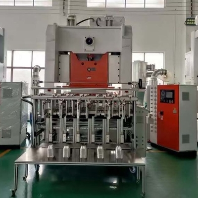 Macchina di produzione di vassoi monouso in foglio di alluminio completamente automatica con lunga durata di vita
