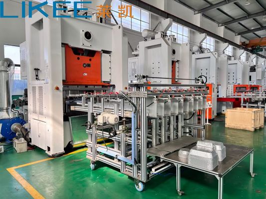 130 tonnellate OEM riciclato Rectangular Aluminum Foil Container Disposable Half Size Pan Machine