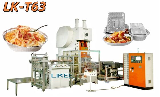 LK-T63 Picnic contenitore di foglio di alluminio rettangolare per il forno a microonde Feezer