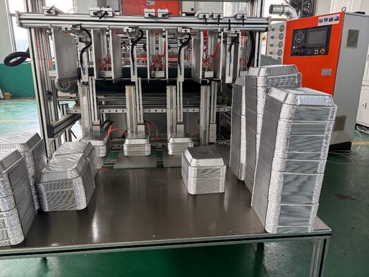 LK-T80 Macchina per la produzione di contenitori per alimenti in foglio di alluminio rotondi 8011, colore argento