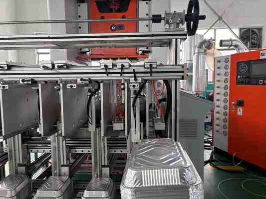 LK-T80 OEM Logo Rectangular Aluminum Foil Food Container per la macchina da confezionamento di fast food