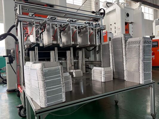 LK-T80 Macchina automatica per la produzione di contenitori usa e getta in alluminio da asporto in lega 3003 da 450 ml