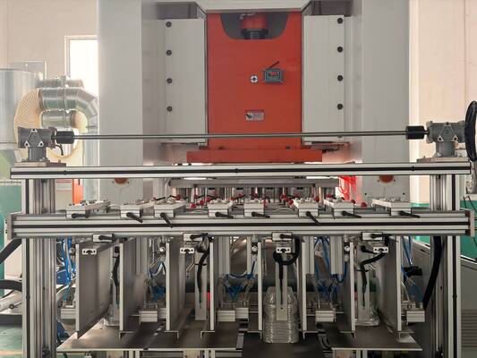 Macchina per la produzione di fogli di alluminio LK-T80 con componenti pneumatici SMC, capacità di pressa da 80 tonnellate per funzionamento 24 ore su 24