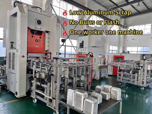 Macchina per la produzione di fogli di alluminio LK-T80 con capacità di pressa da 80 tonnellate, controllo PLC Mitsubishi e produzione di 12000 pezzi/ora