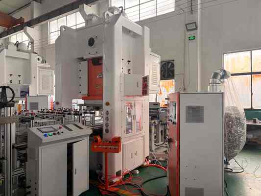 LK-T80 Aluminum Foil Making Machine Container Forming Line Mitsubishi PLC Touch Screen
