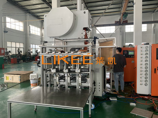 12000pcs/h Capacità linea di produzione di contenitori di fogli di alluminio con PLC
